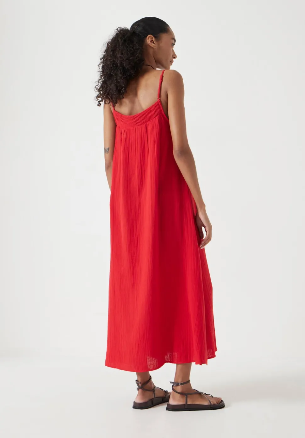 Carmen Cotton Gauze Midi Dress