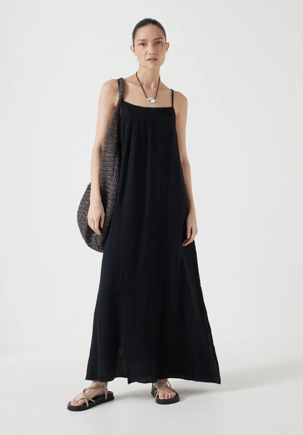 Carmen Cotton Gauze Midi Dress