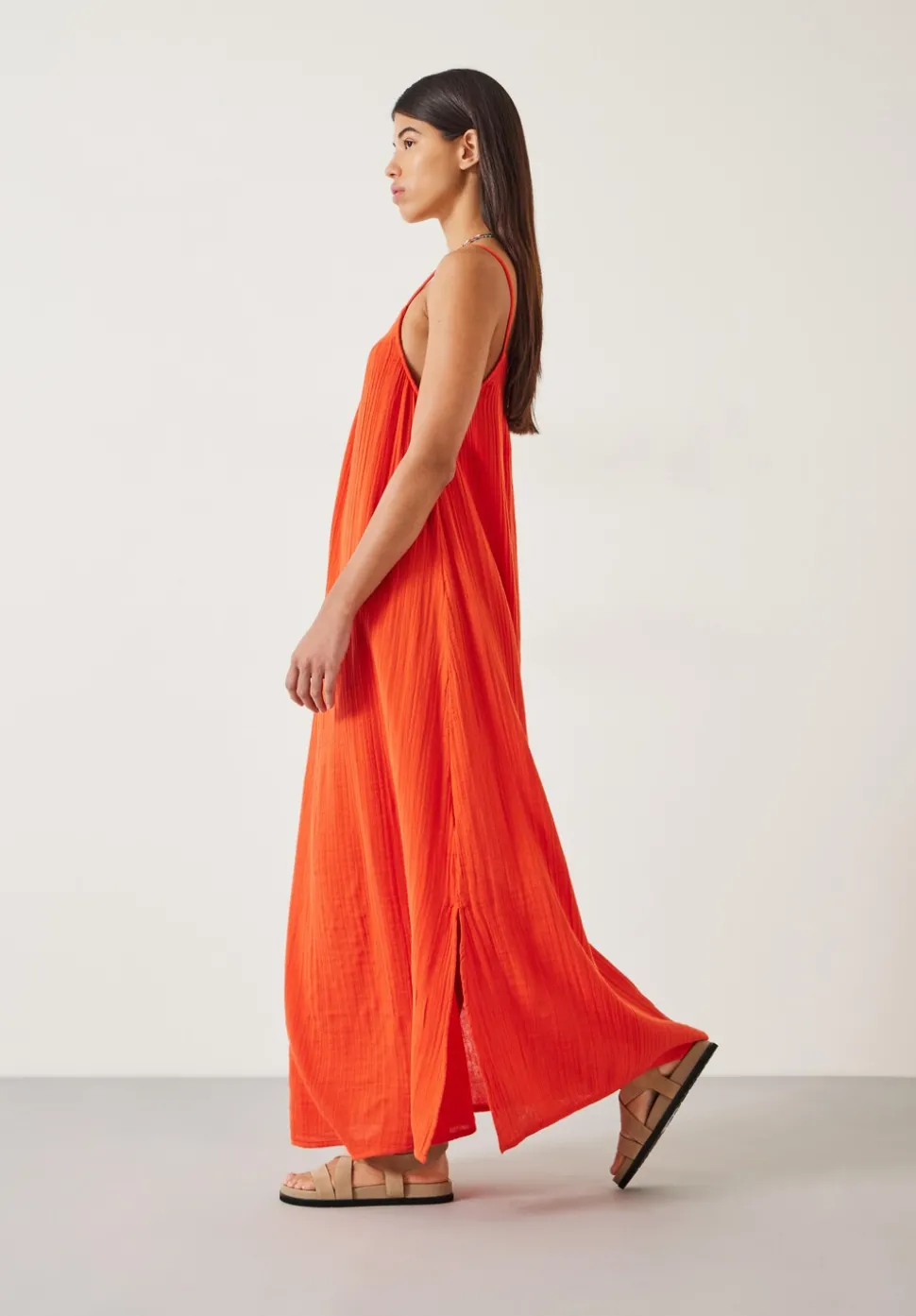 Carmen Relaxed Cheesecloth Slip Dress