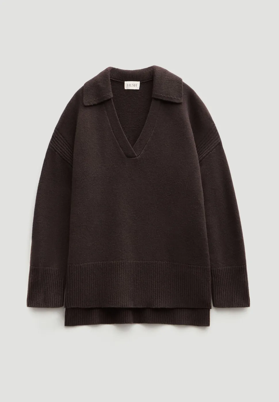 Carys Merino Collared Relaxed Jumper