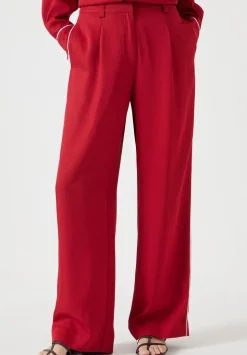 Carys Piping Detail Wide Leg Trousers