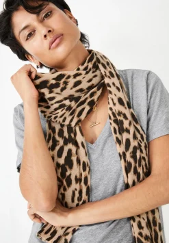Cashmere Leopard Scarf