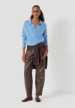 Cashmere Long Sleeve Polo Jumper