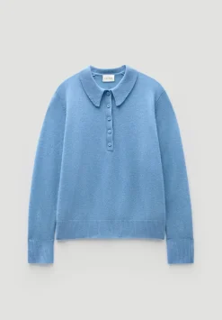 Cashmere Long Sleeve Polo Jumper