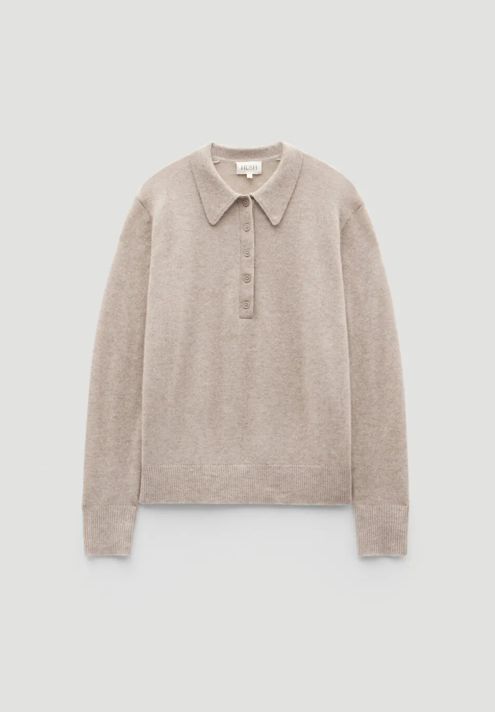 Cashmere Long Sleeve Polo Jumper