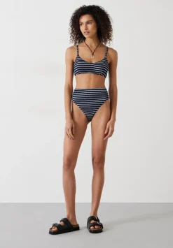 Cassidy Stripe Rib Bikini Top