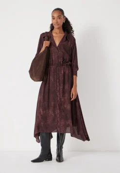 Chiffon Hanky Hem Maxi Dress