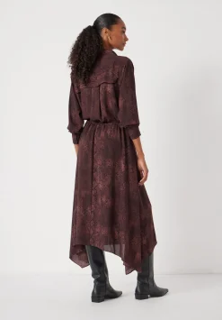 Chiffon Hanky Hem Maxi Dress