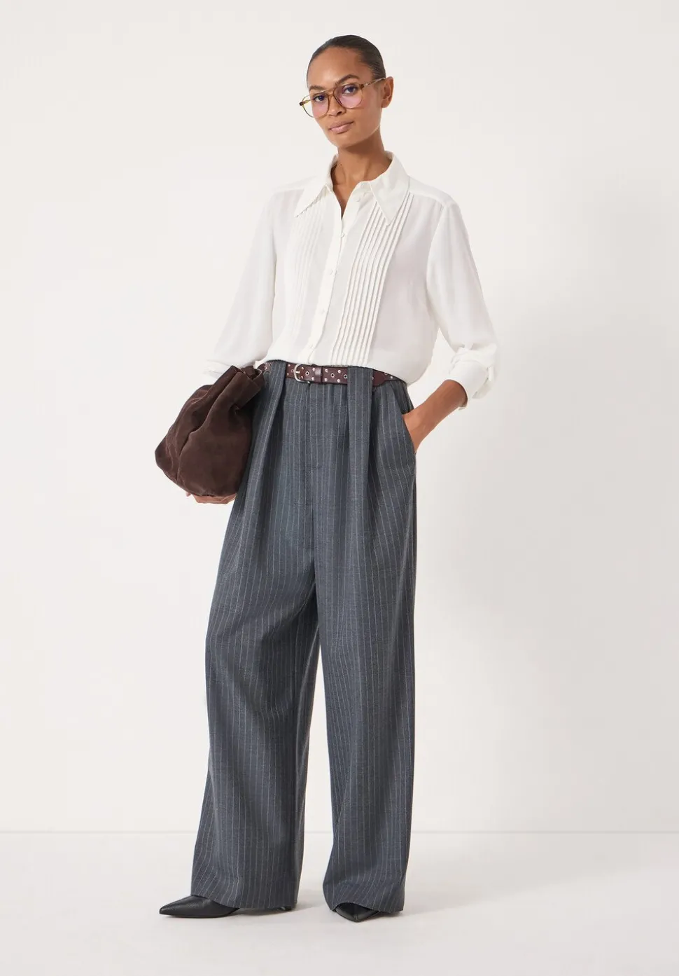 Chiffon Pintuck Blouse