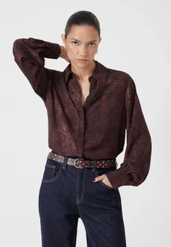 Chiffon Printed Long Sleeve Shirt
