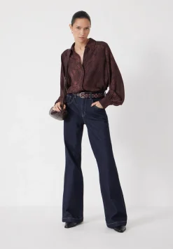 Chiffon Printed Long Sleeve Shirt
