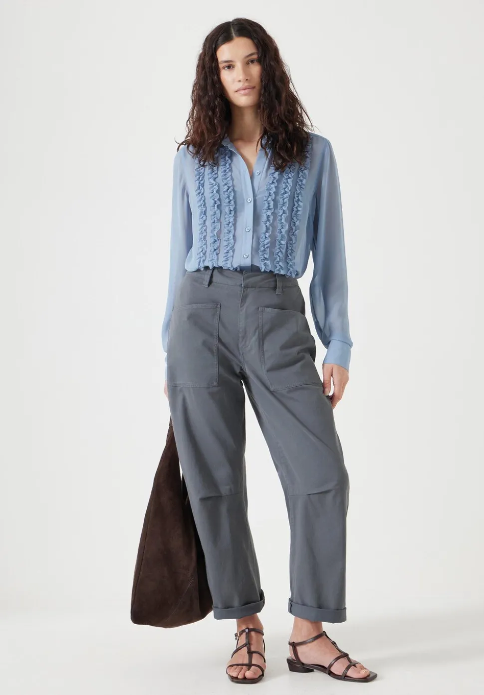 Chiffon Ruffle Blouse