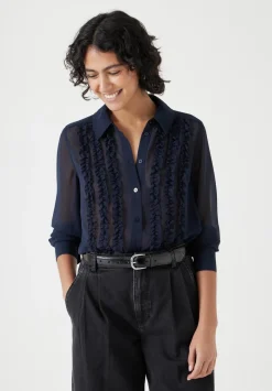 Chiffon Ruffle Blouse