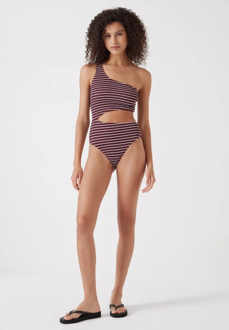 Clare Crinkle Cut Out Swimsuit