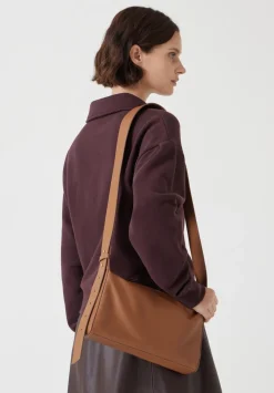 Cleo Minimal Leather Crossbody Bag