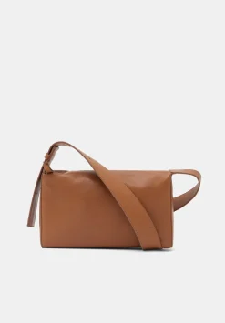 Cleo Minimal Leather Crossbody Bag