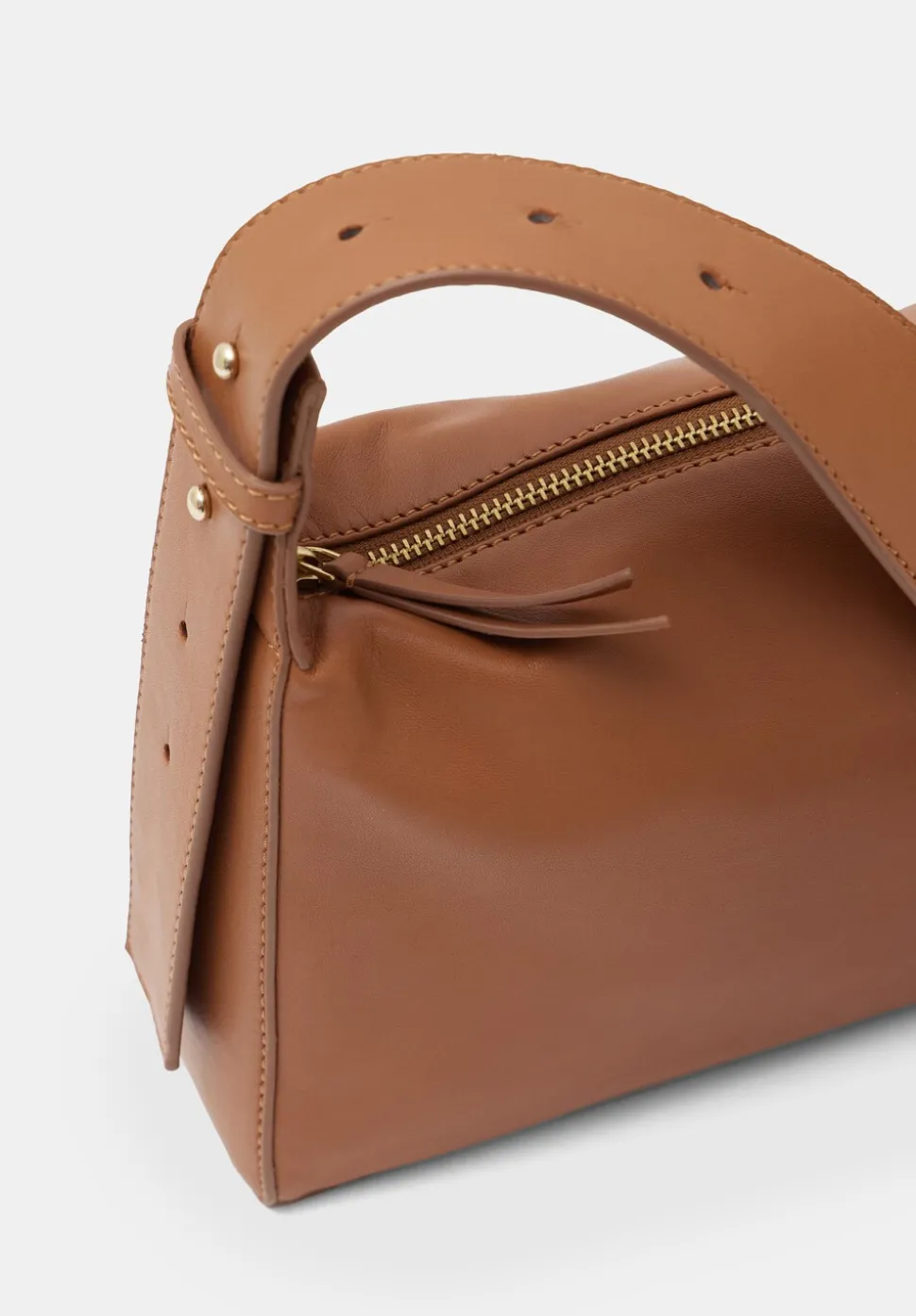 Cleo Minimal Leather Crossbody Bag
