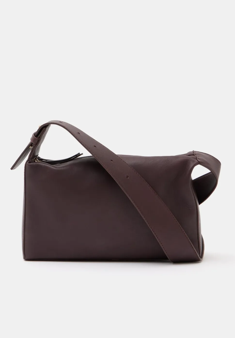 Cleo Minimal Leather Crossbody Bag