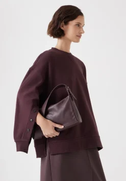 Cleo Minimal Leather Crossbody Bag