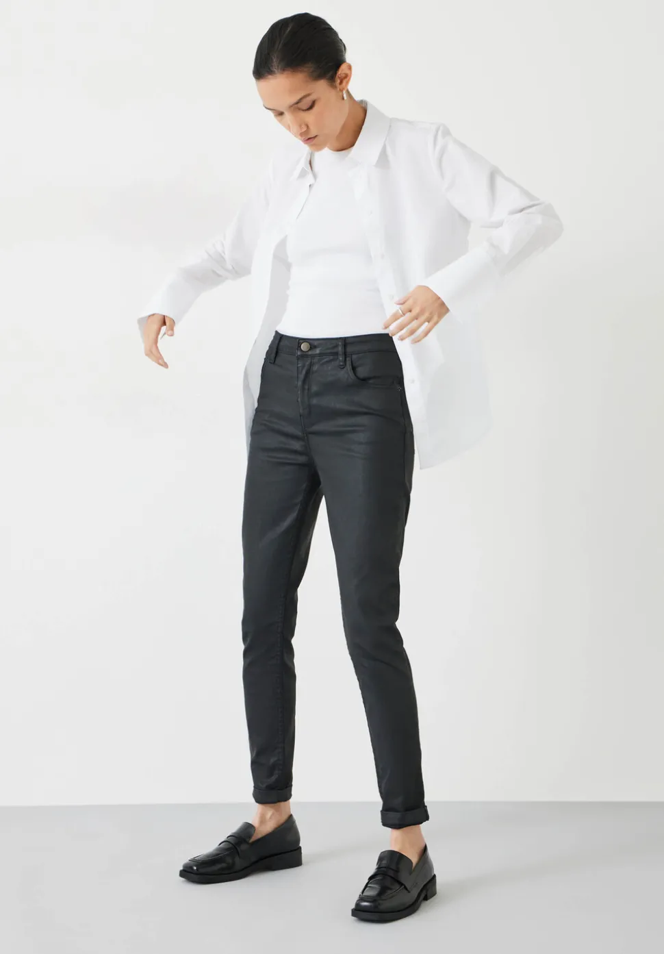 Coated Jeans