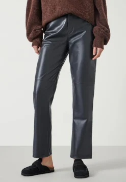 Colette Leather Straight Leg Trouser