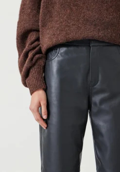 Colette Leather Straight Leg Trouser