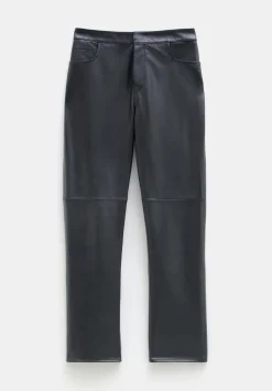 Colette Leather Straight Leg Trouser