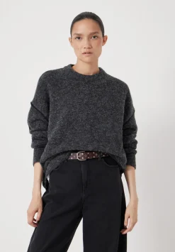 Colour Block Wool Blend Crew Jumper
