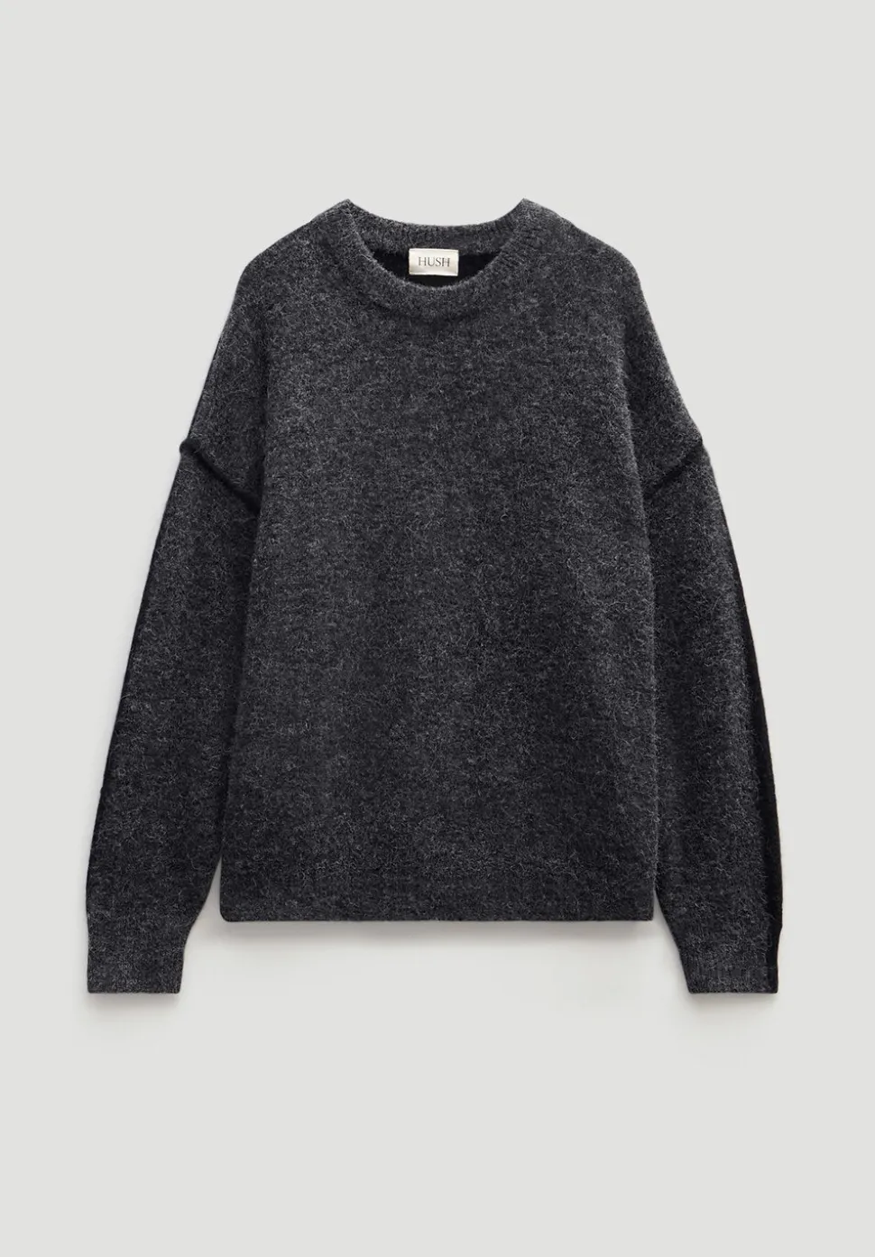 Colour Block Wool Blend Crew Jumper