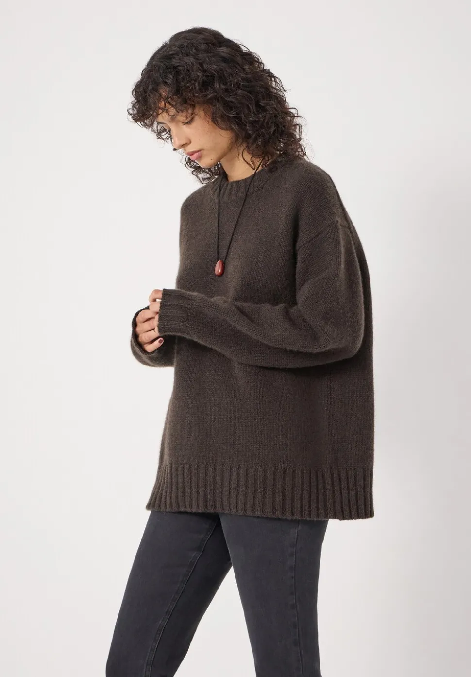 Cora Longline Chunky Cashmere Jumper