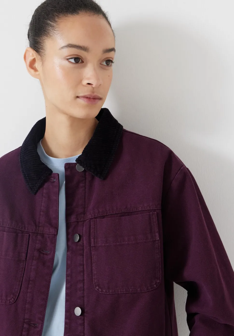 Cord Collar Barn Jacket