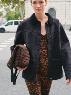 Cord Collar Barn Jacket
