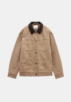 Cord Collar Barn Jacket