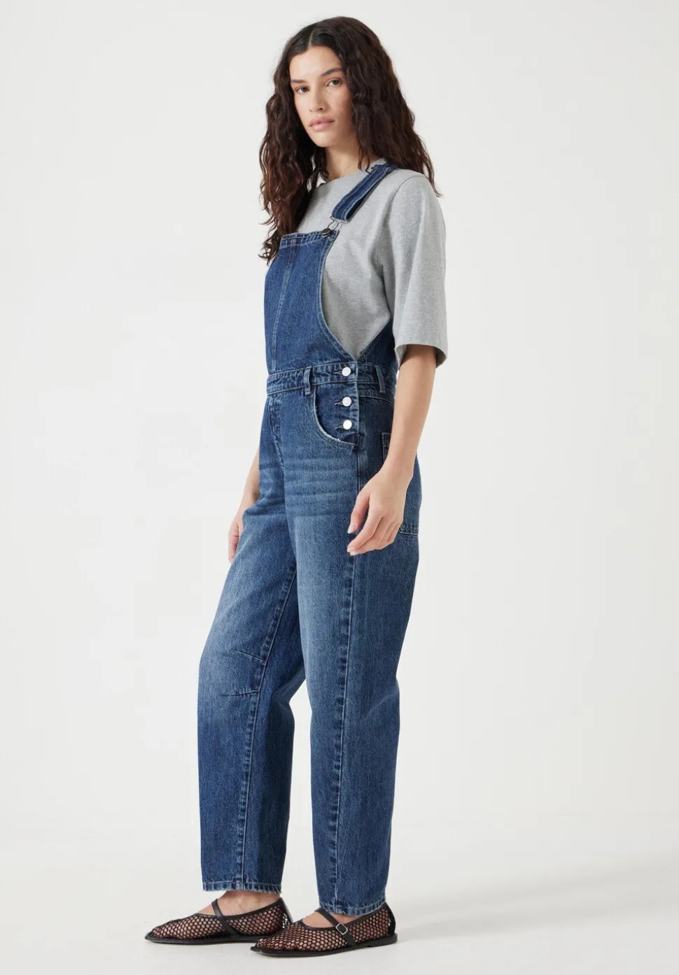 Cordelia Barrel Leg Dungarees