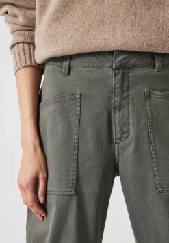 Cordi Barrel Leg Cotton Trousers