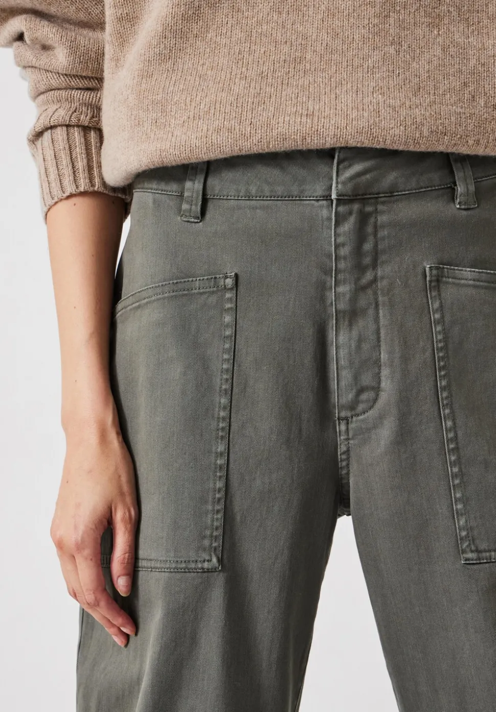 Cordi Barrel Leg Cotton Trousers