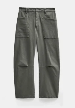 Cordi Barrel Leg Cotton Trousers