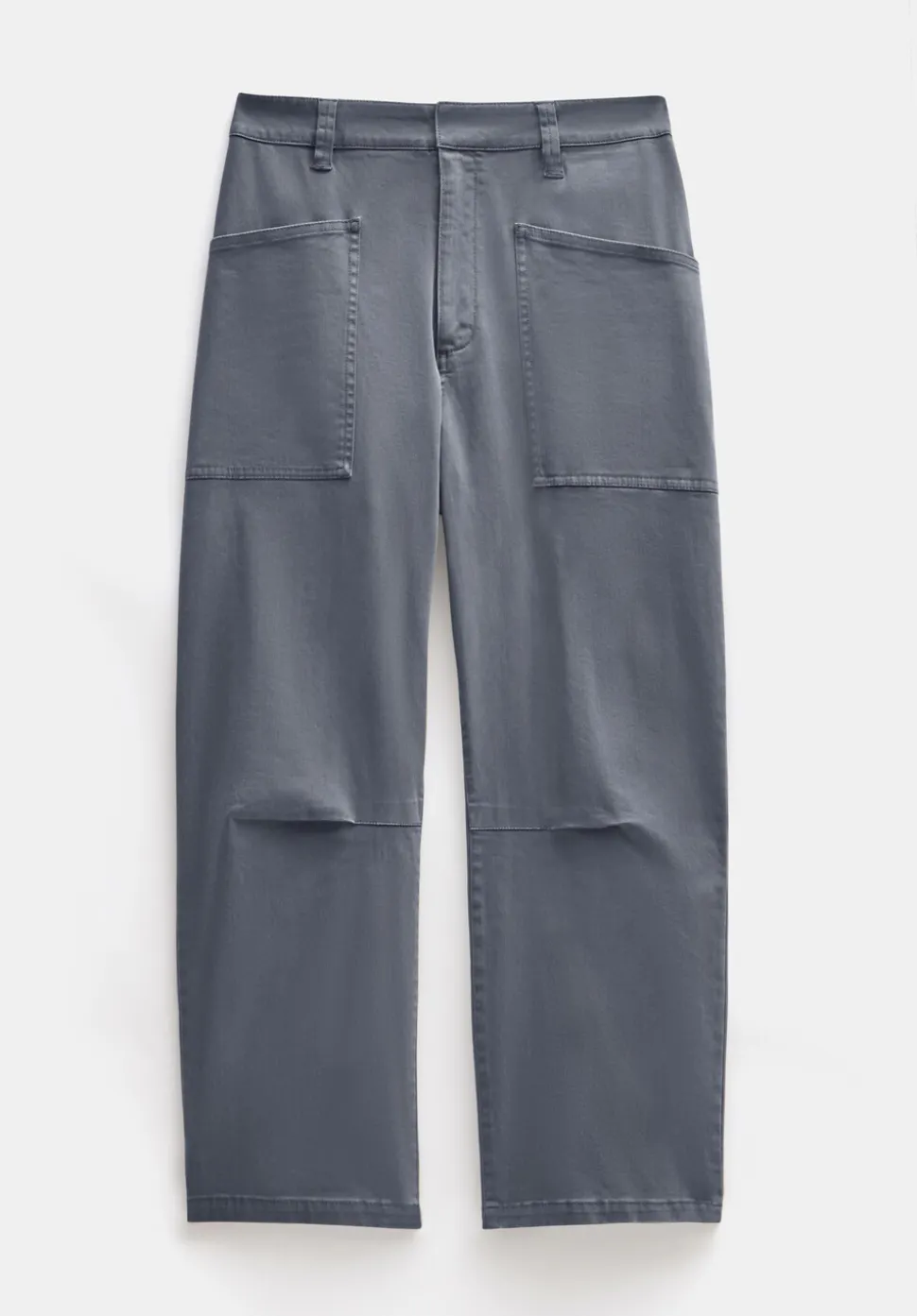 Cordi Barrel Leg Cotton Trousers