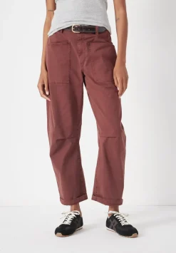 Cordi Barrel Leg Cotton Trousers