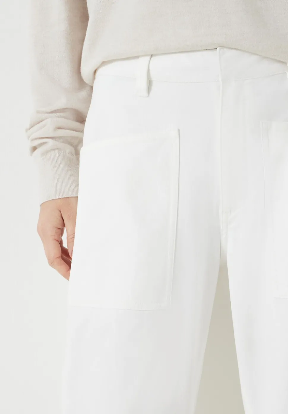 Cordi Barrel Leg Cotton Trousers