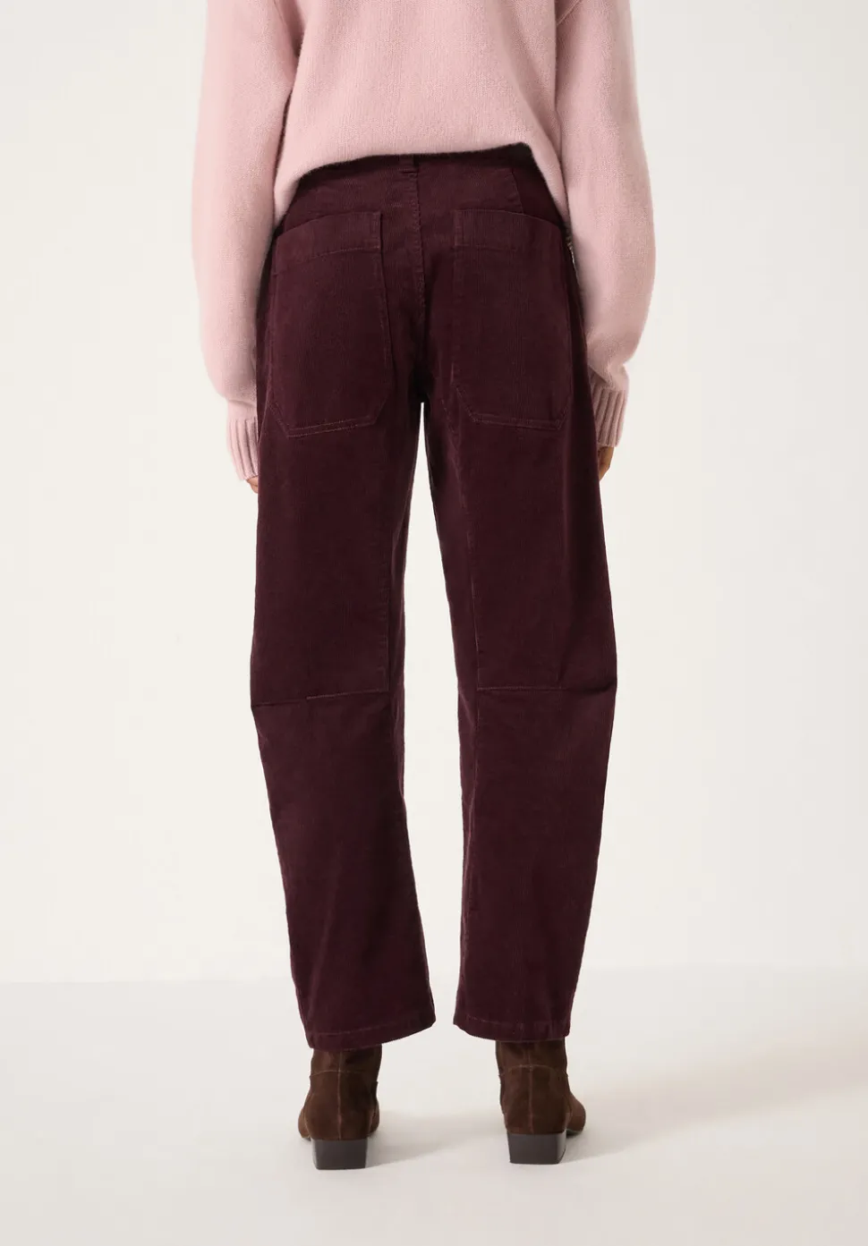 Corduroy Cordi Barrel Leg Trousers