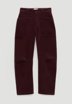 Corduroy Cordi Barrel Leg Trousers