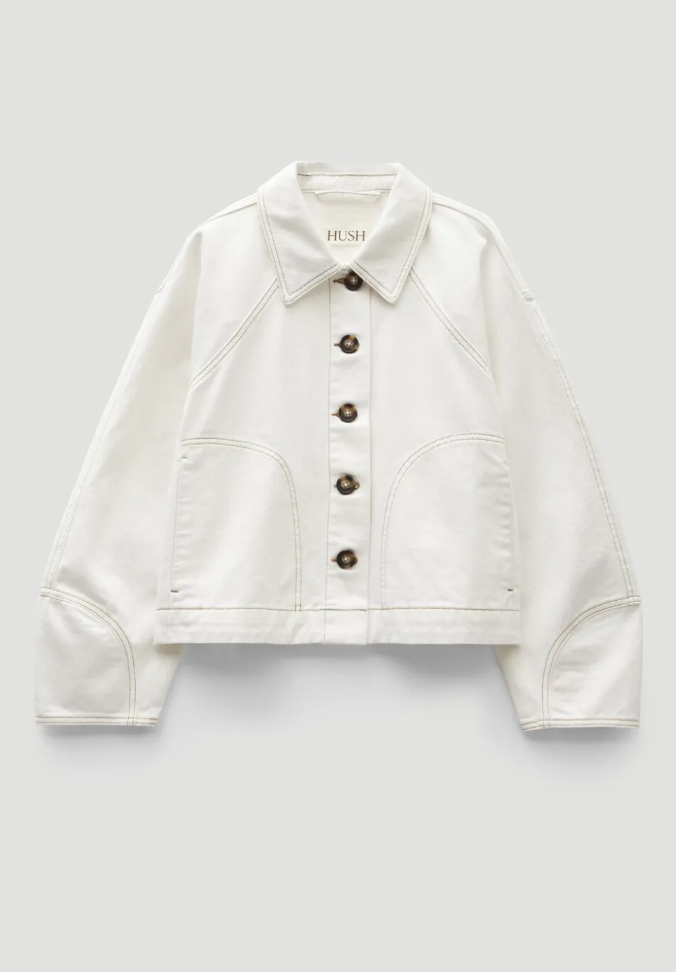 Cotton Barrel Sleeve Swing Jacket