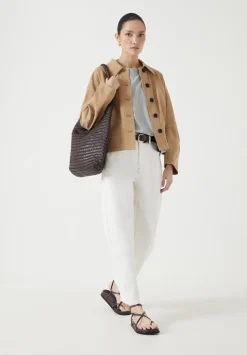 Cotton Barrel Sleeve Swing Jacket