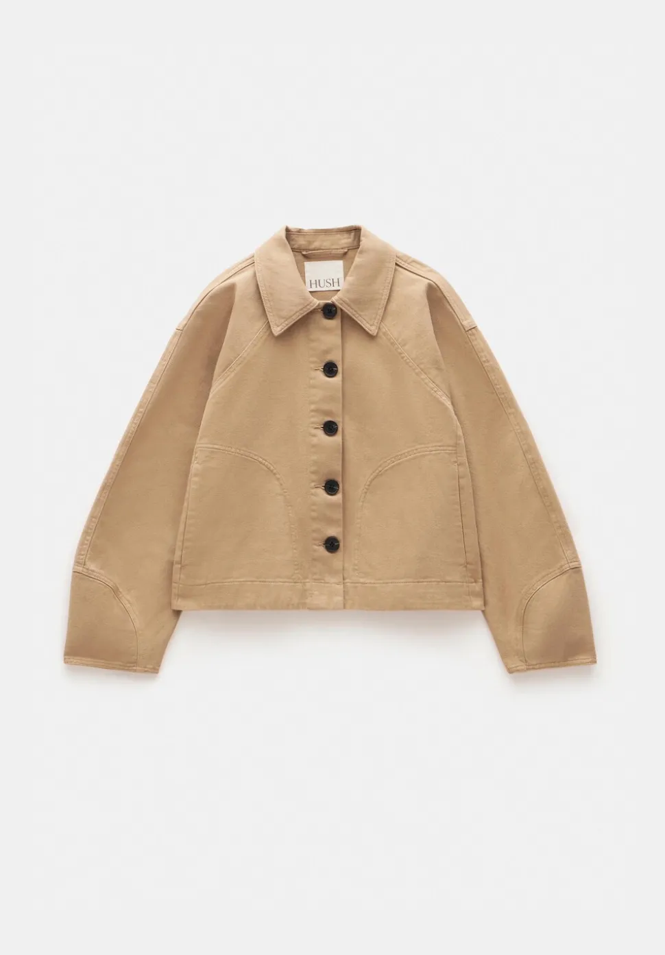 Cotton Barrel Sleeve Swing Jacket