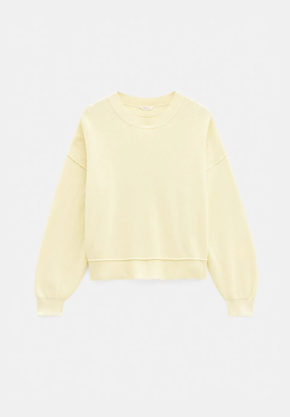 Cotton Boxy Rib Jumper