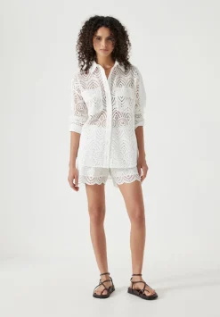 Cotton Broderie Shirt