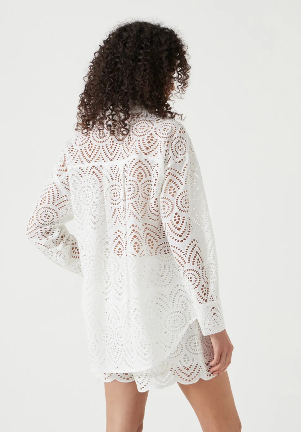 Cotton Broderie Shirt