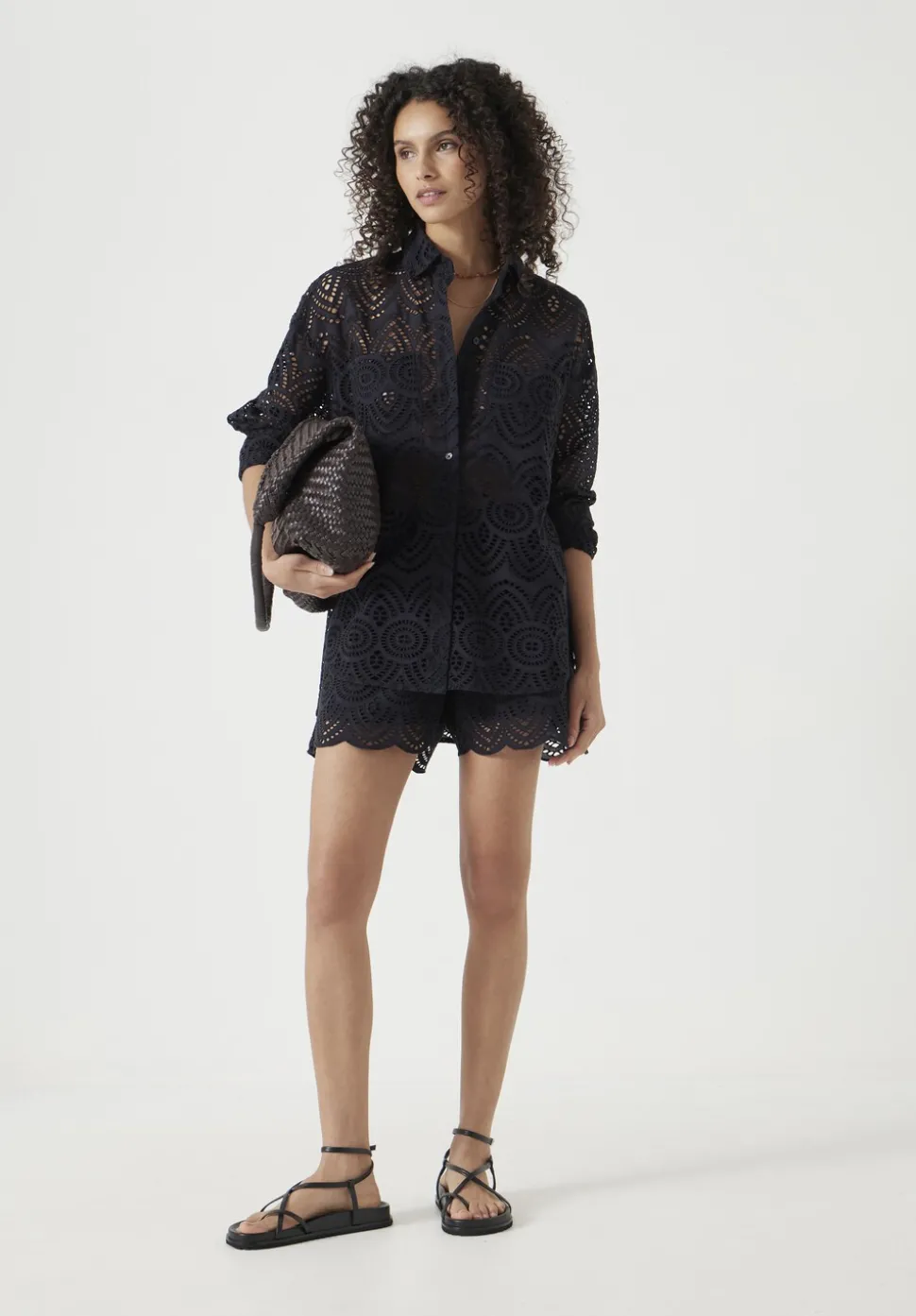 Cotton Broderie Shirt