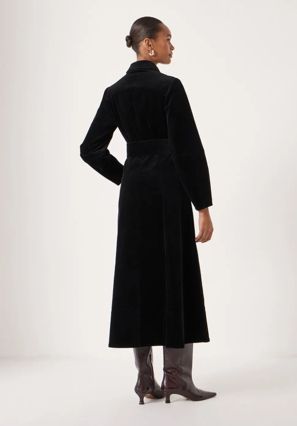 Cotton Cord Midi Dress